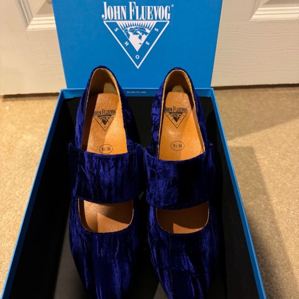 Fluevog, size 8, blue - Picture 2 of 4